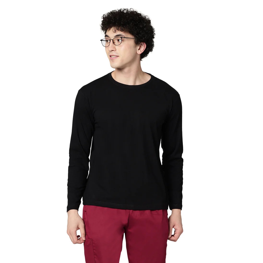 Men’s Premium Black Under Scrub Top