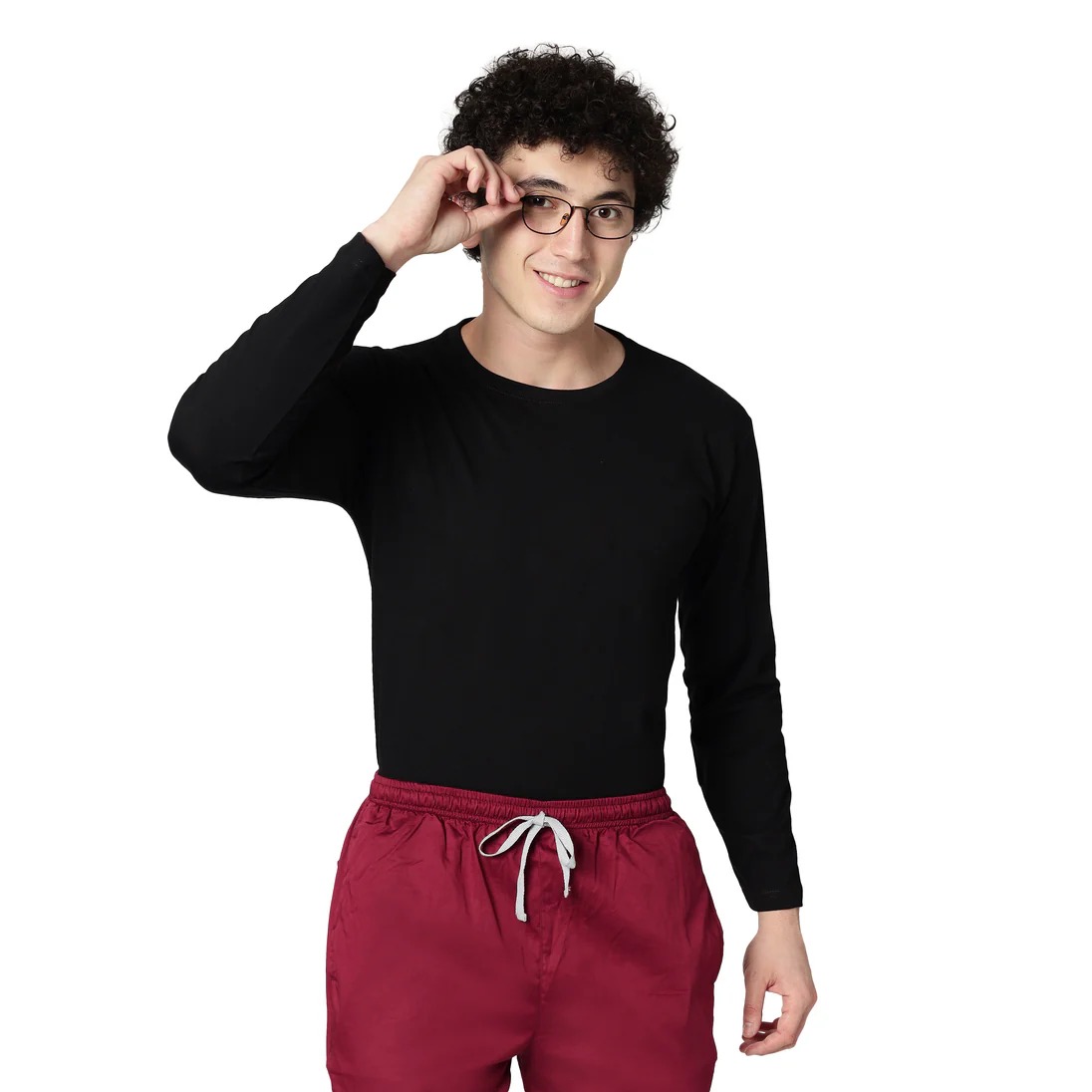 Áo lót đồng phục y tế cao cấp màu đen dành cho nam