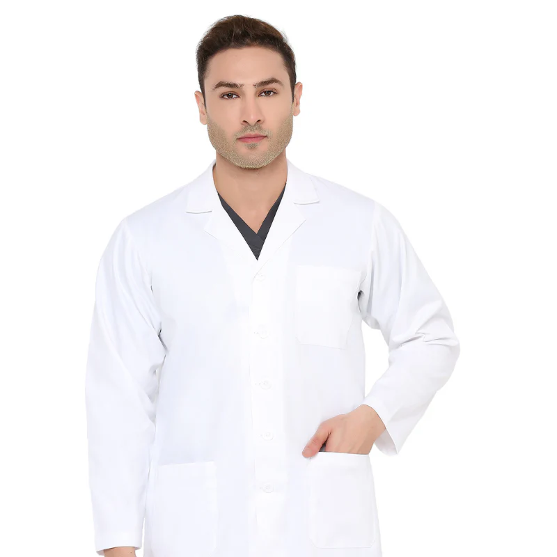 Premium Men’s Doctor Apron Coat / Lab Coat Full Sleeves