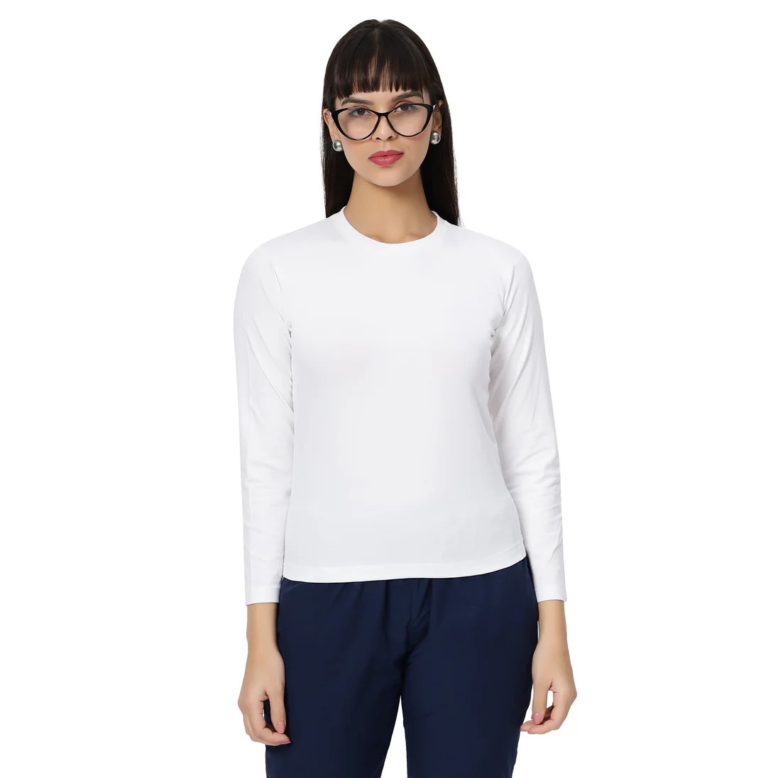 Women’s Premium White Under Scrub Top